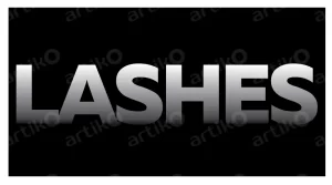 Шаблон визитки для лэшмейкера черный с рамкой